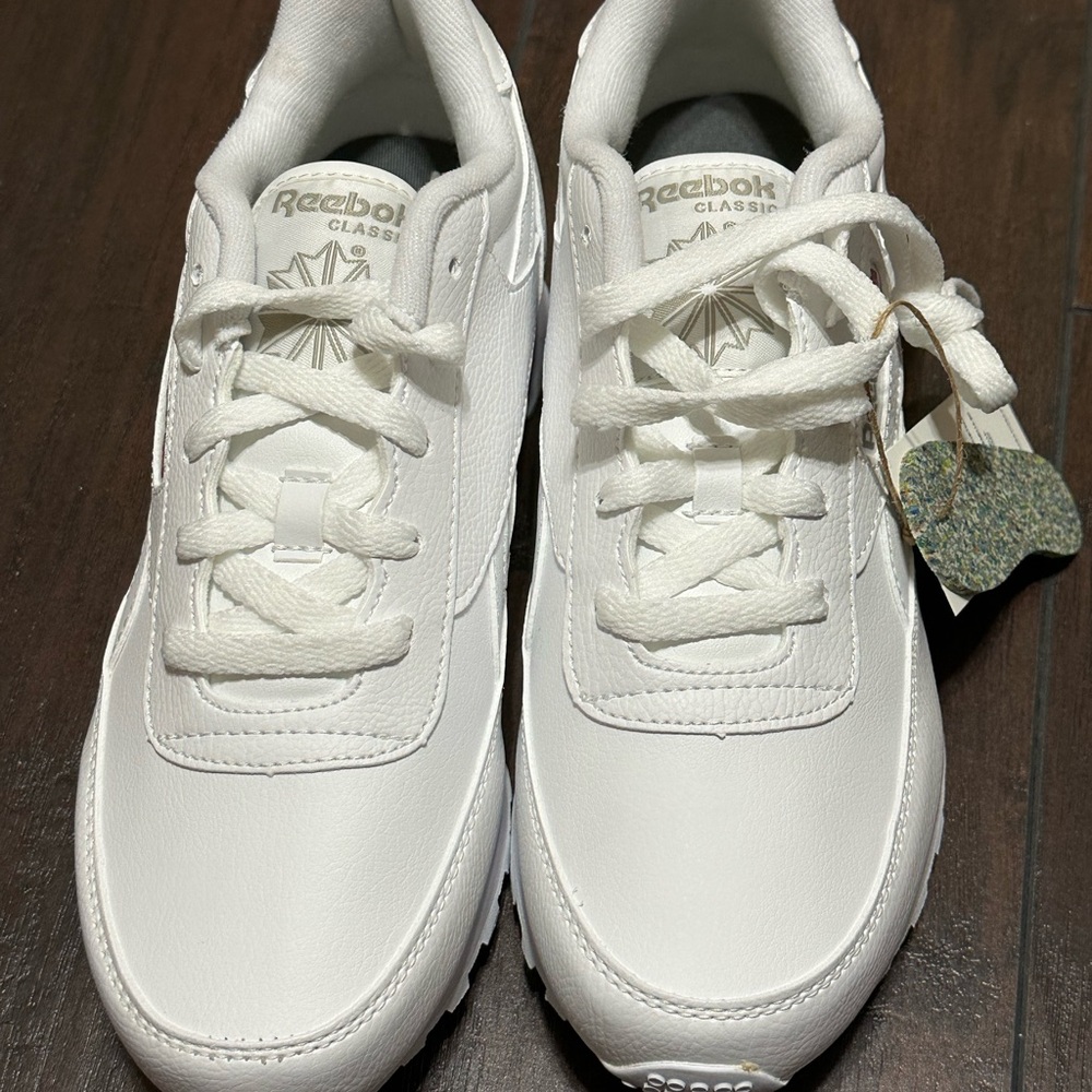 Reebok Renaissance White and Steel Sneakers Size 7.5 - Picture 6 of 10